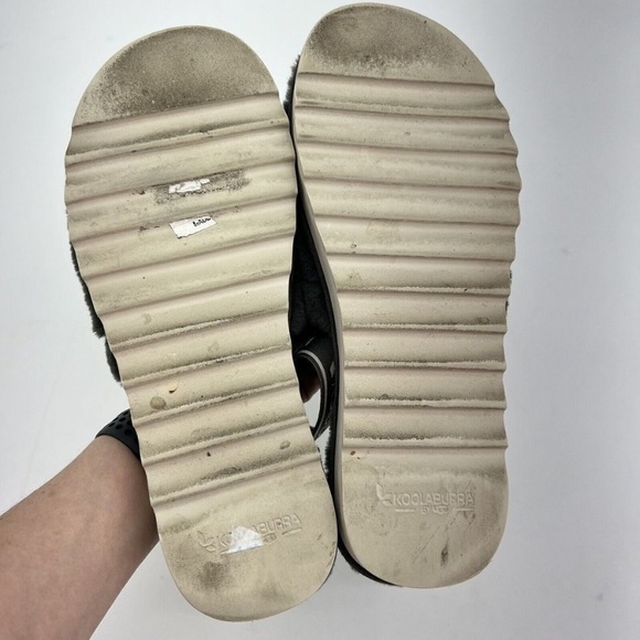 Koolaburra by UGG Women's Fuzz'n II FD1020K Gray Faux Fur Slippers - Size 11 - Picture 4 of 5